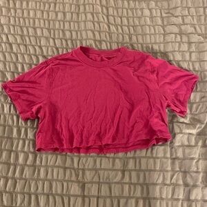 Pink Cropped T-Shirt